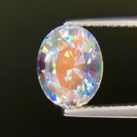 MIND-BLOWING 2.57 Ct RAINBOW MOONSTONE – NATURAL UNHEATED RARE GEMSTONE – ELECTRIC COLOR PLAY! MADAGASCAN TREASURE - Image 3