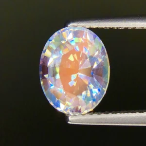 MIND-BLOWING 2.57 Ct RAINBOW MOONSTONE – NATURAL UNHEATED RARE GEMSTONE – ELECTRIC COLOR PLAY! MADAGASCAN TREASURE