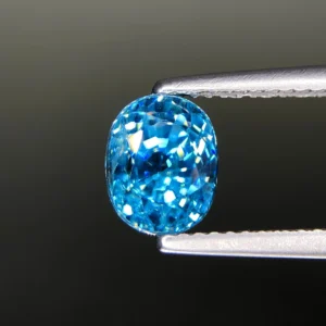 Vivid Blue Zircon From Cambodia, Eye Clean And Full Sparkle - Jewelry Quality 3.85 ct