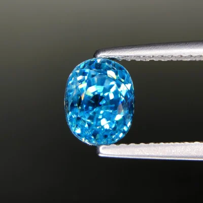 Vivid Blue Zircon From Cambodia, Eye Clean And Full Sparkle – Jewelry Quality 3.85 ct