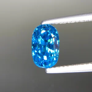 Vivid Blue Zircon From Cambodia, Eye Clean And Full Sparkle – Jewelry Quality 3.87 ct