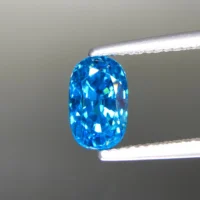Vivid Blue Zircon From Cambodia, Eye Clean And Full Sparkle – Jewelry Quality 3.87 ct - Image 2