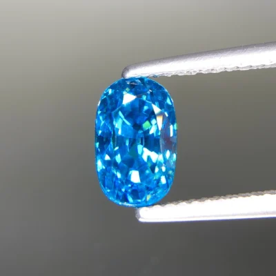 Vivid Blue Zircon From Cambodia, Eye Clean And Full Sparkle – Jewelry Quality 3.87 ct