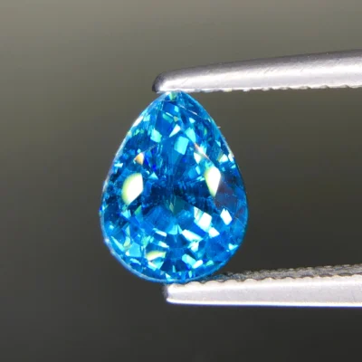 Vivid Blue Zircon From Cambodia, Eye Clean And Full Sparkle – Jewelry Quality 3.94 ct