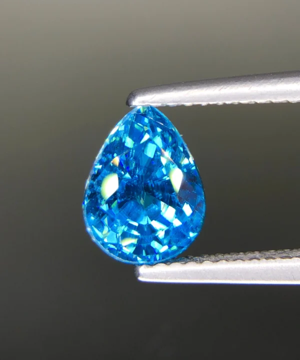 Vivid Blue Zircon From Cambodia, Eye Clean And Full Sparkle - Jewelry Quality 3.94 ct