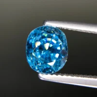 Vivid Blue Zircon From Cambodia, Eye Clean And Full Sparkle - Jewelry Quality 3.82 ct - Image 2