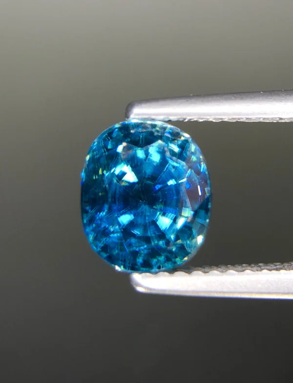 Vivid Blue Zircon From Cambodia, Eye Clean And Full Sparkle – Jewelry Quality 3.76 ct