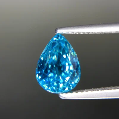 Vivid Blue Zircon From Cambodia, Eye Clean And Full Sparkle – Jewelry Quality 4.72 ct