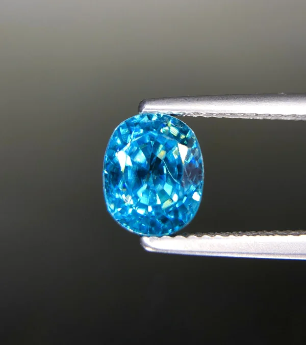 Vivid Blue Zircon From Cambodia, Eye Clean And Full Sparkle - Jewelry Quality 4.00 ct
