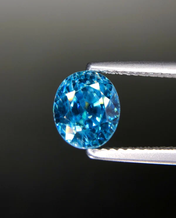 Vivid Blue Zircon From Cambodia, Eye Clean And Full Sparkle - Jewelry Quality 3.68 ct