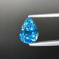 Vivid Blue Zircon From Cambodia, Eye Clean And Full Sparkle – Jewelry Quality 4.87 ct - Image 3