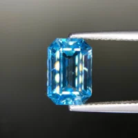 Vivid Blue Zircon From Cambodia, Eye Clean And Full Sparkle – Jewelry Quality 4.80 ct - Image 2